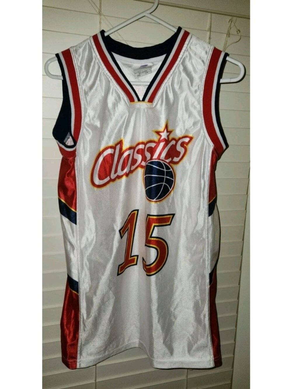 womens white basketball jersey SMALL #15